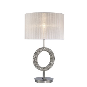 Florence Polished Chrome Crystal Table Lamps Diyas Modern Crystal Table Lamps Florence Polished Chrome Crystal Table Lamps Diyas Modern Crystal Table Lamps